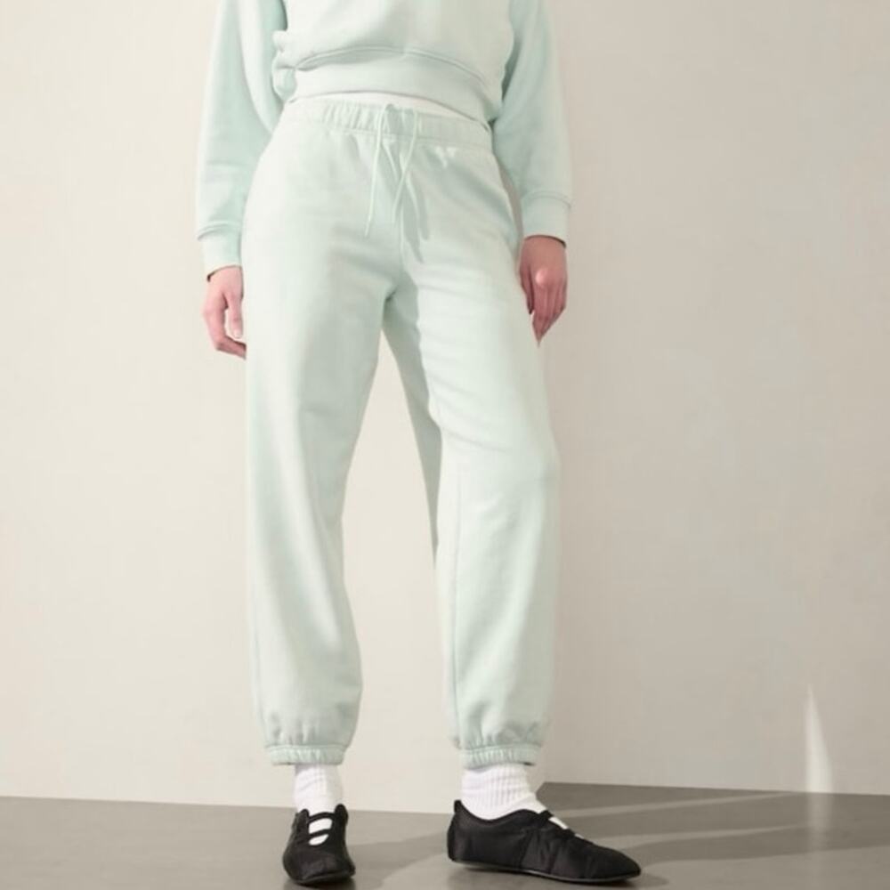 Athleta Forever Fleece Jogger Glacier Size Large Petite NWT